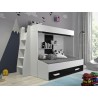 lit superposé enfant avec tiroir de rangement et etagere, Gamme dream 9