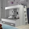 lit superposé enfant avec tiroir de rangement et etagere, Gamme dream 9