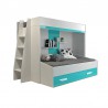 lit superposé enfant avec tiroir de rangement et etagere, Gamme dream 9