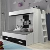 lit superposé enfant avec tiroir de rangement et etagere, Gamme dream 9