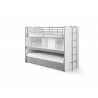 Lit superpose enfant 90x200 avec rangements , Gamme bonny