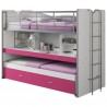 Lit superpose enfant 90x200 avec rangements , Gamme bonny