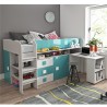 Lit combiné enfant 90x200  avec bureau et rangements  , Gamme dream