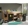 LIT ENFANT COMBINE 90X200  AVEC ESCALIER  ET  BUREAU ? GAMME SMART