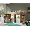 LIT ENFANT COMBINE 90X200  AVEC ESCALIER  ET  BUREAU ? GAMME SMART
