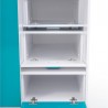 Lit combiné enfant 90x200  avec escalier  et  bureau , Gamme dream