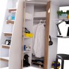 LIT MEZZANINE ENFANT 90X200 AVEC BUREAU ET ARMOIRE, GAMME SMART