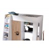 LIT MEZZANINE ENFANT 90X200 AVEC BUREAU ET ARMOIRE, GAMME SMART