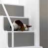 Lit combiné enfant 90x200  avec escalier et rangements  , Gamme camy