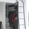 Lit combiné enfant 90x200  avec bureau et armoires blanc , Gamme maxi