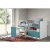 Lit compact enfant 90x200 avec bureau- Gamme bonny