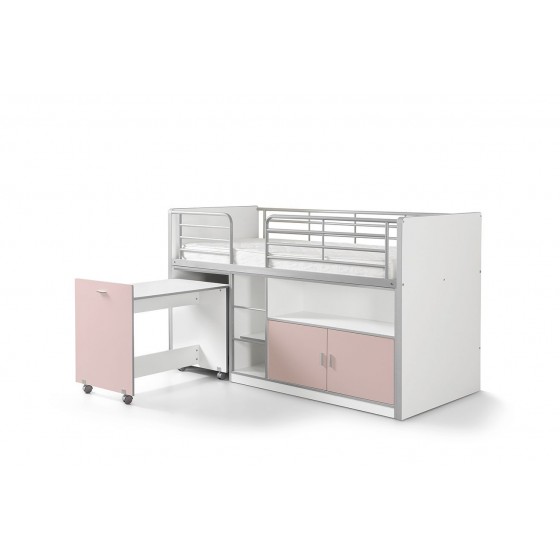 Lit compact enfant 90x200 avec bureau- Gamme bonny