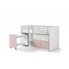 Lit compact enfant 90x200 avec bureau- Gamme bonny