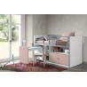 Lit compact enfant 90x200 avec bureau- Gamme bonny