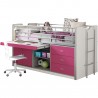Lit compact enfant 90x200 avec bureau rabattable- Gamme bonny
