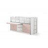 Lit compact enfant 90x200 avec bureau rabattable- Gamme bonny