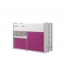 Lit mezzanine 90x200 avec bureau et rangements, Gamme bonny