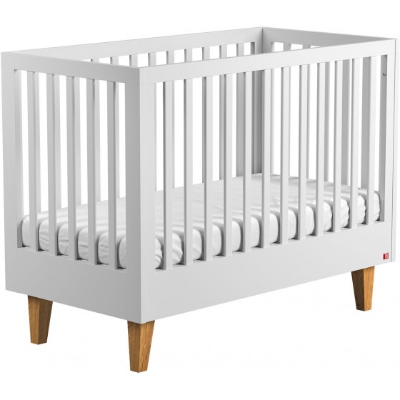 Lit bebe 120x60 blanc ou gris, Gamme lounge, marque vox