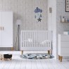 Lit bebe 120x60 blanc ou gris, Gamme lounge, marque vox
