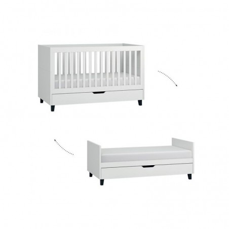 Lit bebe 140x70 evolutif, Gamme simple, marque vox