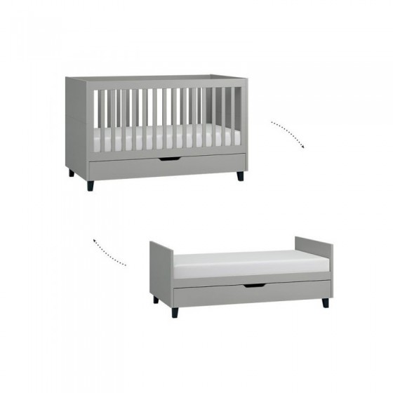 Lit bebe 140x70 evolutif, Gamme simple, marque vox
