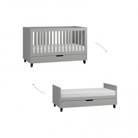 Lit bebe 140x70 evolutif, Gamme simple, marque vox
