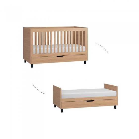 Lit bebe 140x70 evolutif, Gamme simple, marque vox