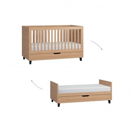 Lit bebe 140x70 evolutif, Gamme simple, marque vox