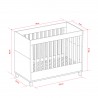 Lit bebe 140x70 evolutif design, Gamme altitude, marque vox