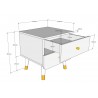 Chevet design 2 tiroirs enfant  , Gamme billy