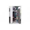 Armoire d'angle enfant en bois blanc et noir, 1 porte, Gamme lagos