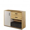 Commode enfant 1 porte, 3 tiroirs et 1 niche, Gamme CUBE
