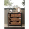 Commode 3 tiroirs  industriel , Gamme alex