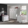 Commode 3 tiroirs blanc , Gamme amori