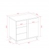 Commode bebe design 3 tiroirs, Gamme altitude, marque vox