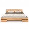 LIT ADULTE DESIGN EN BOIS HETRE MASSIF , dimension 180x200, GAMME NASH