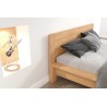 LIT CONTEMPORAIN EN BOIS HETRE MASSIF , dimension 140x200, GAMME OSLO
