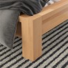 LIT CONTEMPORAIN EN BOIS HETRE MASSIF , dimension 160x200, GAMME OSLO
