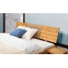Lit bois massif en hêtre, couleur Hêtre, dimension 160 x 200, Gamme Lancy