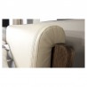 Lit en chêne sommier relevable et coffre de rangement, couleur Chêne foncé, dimension 160 x 200, Gam