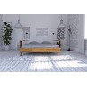 Lit en chêne, dimension 140 x 200, Gamme Unna