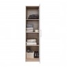 Armoire blanc et chêne, 1 porte, Gamme nyon