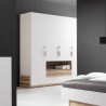 Dressing en bois, 4 portes, 2 tiroirs, Gamme mya