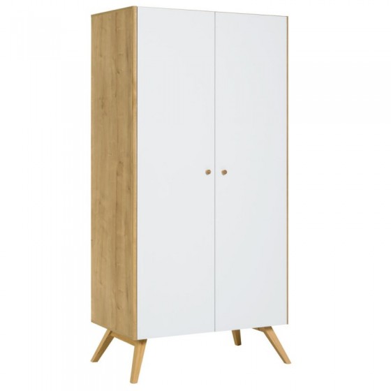 Dressing en chêne, 2 portes avec penderie, Gamme benidorm