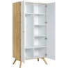 Dressing en chêne, 2 portes avec penderie, Gamme benidorm