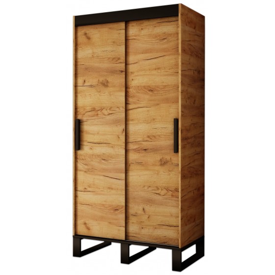 Armoire dressing,  2 portes, 2 penderies et 5 niches,  Gamme RICCIANO