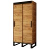 Armoire dressing,  2 portes, 2 penderies et 5 niches,  Gamme RICCIANO