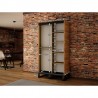 Armoire dressing,  2 portes, 2 penderies et 5 niches,  Gamme RICCIANO