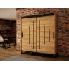 Armoire dressing,  2 portes, 2 penderies, 10 niches et 2 miroirs,  Gamme RICCIANO_Y