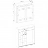 Armoire dressing  design 2 portes coulissantes avec deux miroirs , Gamme concept